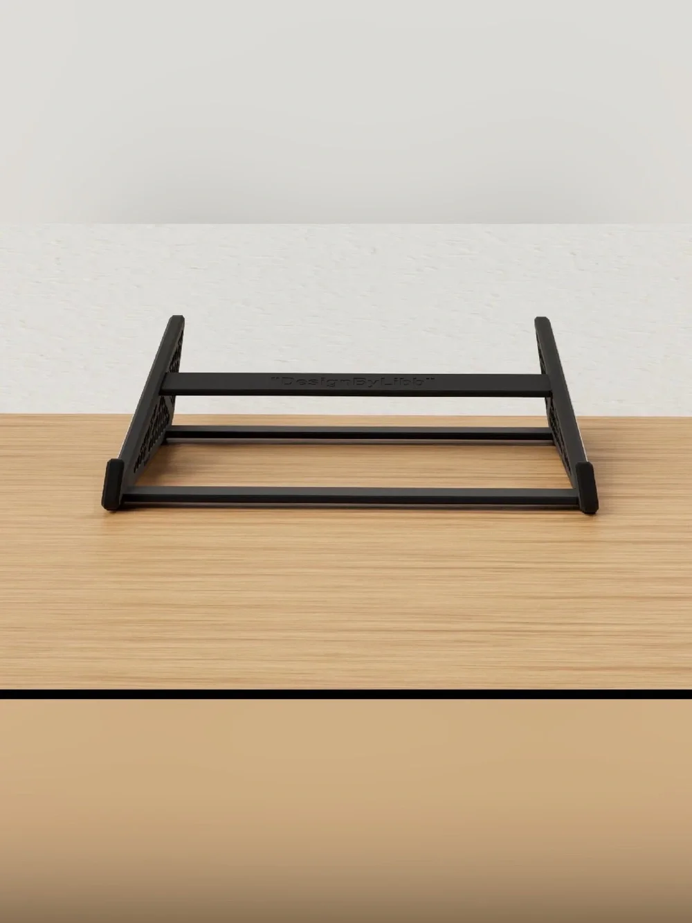 Black Foldable Hex Mesh laptop ,note , tablet stand